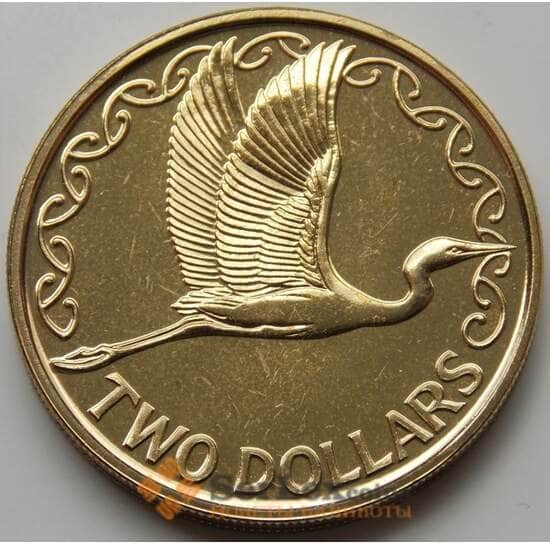 Новая Зеландия 2 доллара 1990-1998 КМ79 UNC арт. 7203