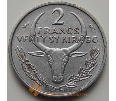Монета Мадагаскар 2 франка 1965 КМ9 XF арт. 7199