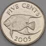Бермуды 5 центов 2005 КМ108 UNC арт. 18807