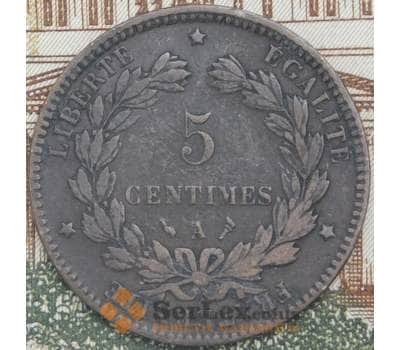 Монета Франция 5 сантимов 1897 А КМ821 VF арт. 38911