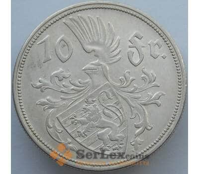 Монета Люксембург 10 франков 1929 КМ39 XF Серебро (J05.19) арт. 14964