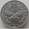 Новая Каледония 5 франков 1994 КМ16 UNC (J05.19) арт. 15321