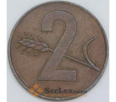 Швейцария 2 раппен 1958 КМ47 XF арт. 55339