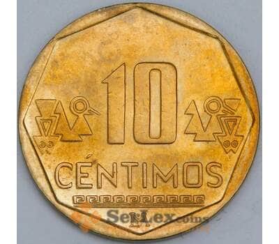 Перу 10 сентимо 2012 КМ305.4 UNC арт. 57642