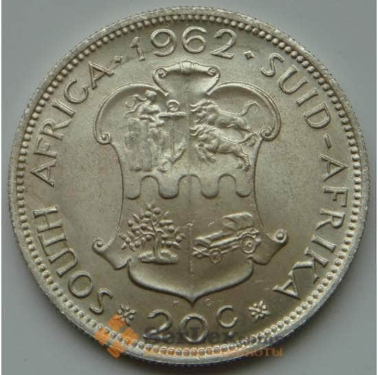 Южная Африка ЮАР 20 центов 1962 КМ61 UNC арт. 8256