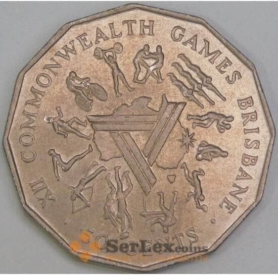 Австралия 50 центов 1982 КМ74 VF Игры Содружества арт. 55013