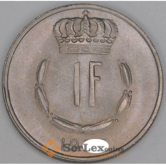Люксембург 1 франк 1965-1984 КМ55 aUNC-UNC арт. 53367