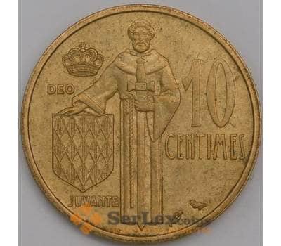 Монако монета 10 сантим 1962 КМ142 AU арт. 43212