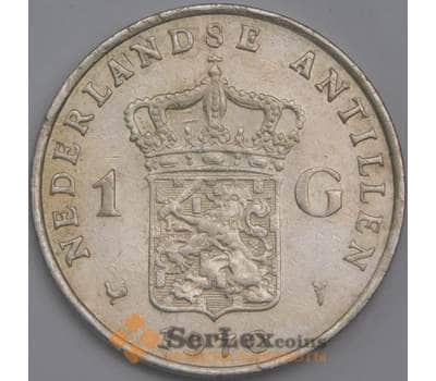 Монета Нидерландские Антиллы 1 гульден 1970 КМ2 XF арт. 12215
