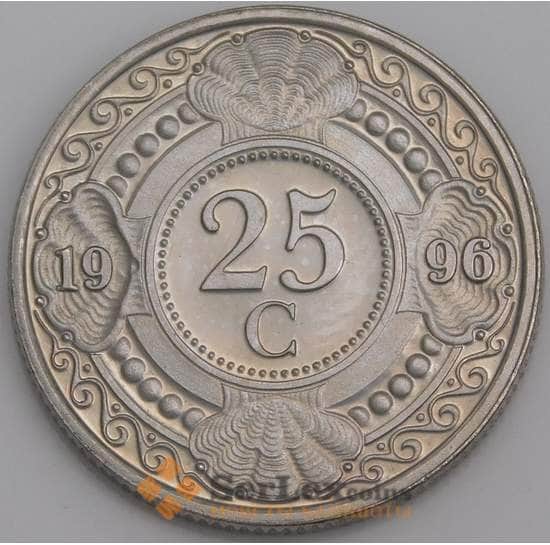 Нидерландские Антиллы монета 25 центов 1996 КМ35 BU арт. 46175