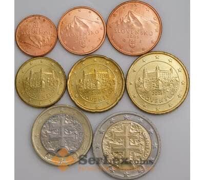 Словакия набор Евро монет 1 цент - 2 евро 2009 (8 шт) UNC арт. 45696