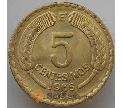 Монета Чили 5 сентесимо 1965 КМ190 UNC арт. 14165