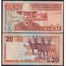 Намибия банкнота 20 долларов 2002 Р6 UNC арт. 43681