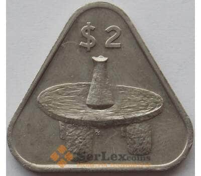 Монета Кука острова 2 доллара 1988 КМ38 UNC (J05.19) арт. 15317