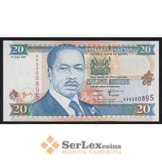Кения 20 шиллингов 1997 Р35b UNC арт. 52994