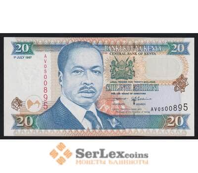 Кения 20 шиллингов 1997 Р35b UNC арт. 52994