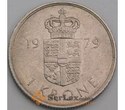 Дания 1 крона 1973-1989 КМ862 VF арт. 49448