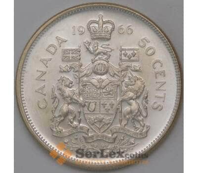 Монета Канада 50 центов 1966 КМ63 BU  арт. 30715