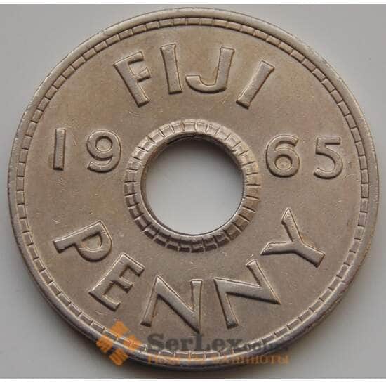 Фиджи 1 пенни 1965 КМ21 XF арт. 8537