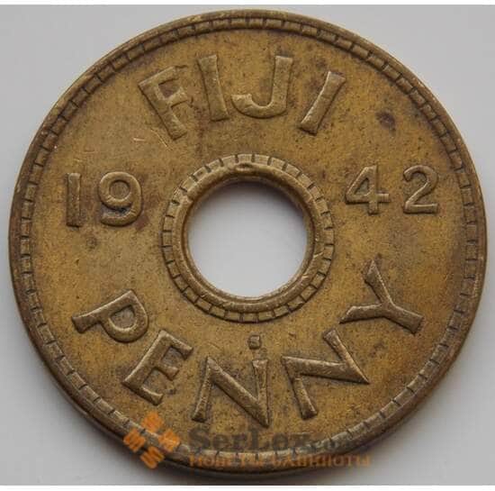 Фиджи 1 пенни 1942 КМ7а VF арт. 8538