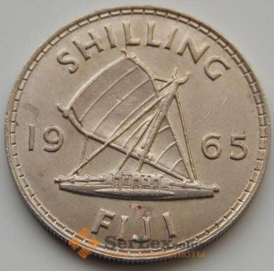 Фиджи 1 шиллинг 1965 КМ23 AU арт. 8540