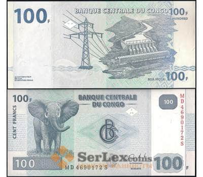 Банкнота Конго 100 франков 2013 Р98 UNC арт. 21839