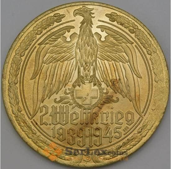 Германия копия медали 1939-1945 Пулемет МГ-42 бронза 54 мм арт. 26706