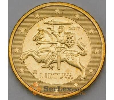 Монета Литва 10 центов 2017 КМ208 UNC арт. 29038