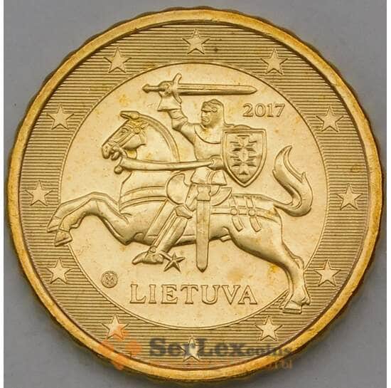 Литва 10 центов 2017 КМ208 UNC арт. 29038