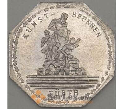 Германия Нюрнберг 20 пфеннигов 1921 Proof KUNST BRUNNIEN (j05.19) арт. 19964