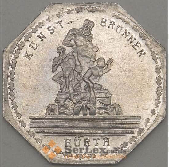 Германия Нюрнберг 20 пфеннигов 1921 Proof KUNST BRUNNIEN (j05.19) арт. 19964