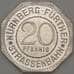Германия Нюрнберг 20 пфеннигов 1921 Proof KUNST BRUNNIEN (j05.19) арт. 19964