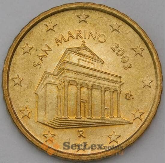 Сан-Марино 10 евроцентов 2003 UNC арт. 28516