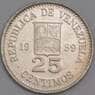 Венесуэла монета 25 сентимо 1989-1990 КМ50а UNC арт. 41391