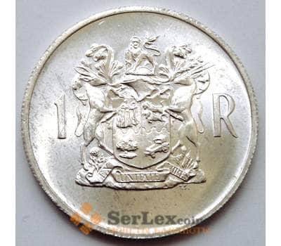 Монета Южная Африка ЮАР 1 рэнд (ранд) 1969 КМ80.1 UNC Теофилус Дёнгес арт. 8253