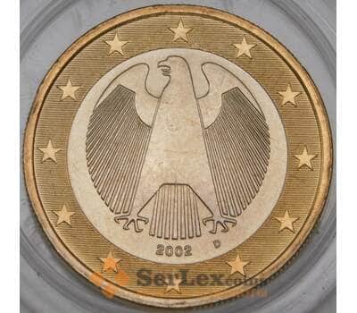 Монета Германия 1 евро 2002 D BU наборная арт. 28752