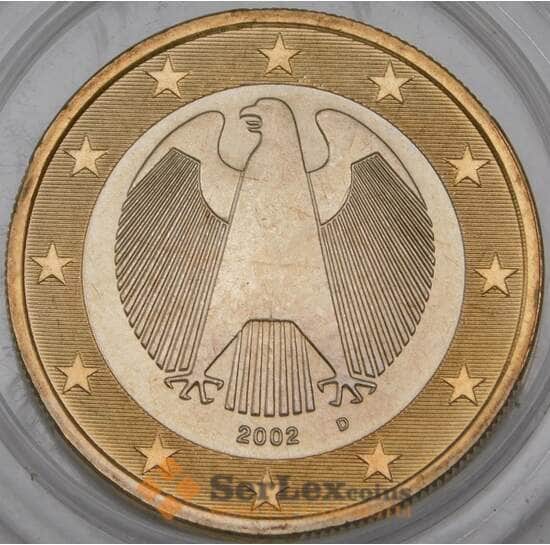 Германия 1 евро 2002 D BU наборная арт. 28752