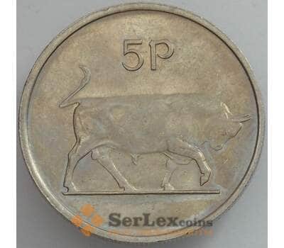 Монета Ирландия 5 пенсов 1969 КМ22 aUNC арт. 16578