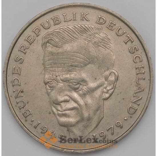 Германия 2 марки 1979 F КМ149 XF Курт Шумахер  арт. 30611
