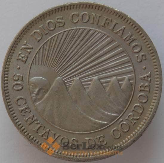 Никарагуа 50 сентаво 1965 КМ19.2 UNC (J05.19) арт. 16609