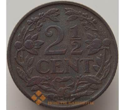 Монета Нидерланды 2 1/2 цента 1916 КМ150 XF арт. 9277