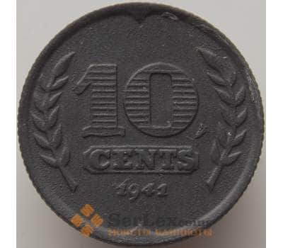 Монета Нидерланды 10 центов 1941 КМ173 AU-aUNC арт. 9279