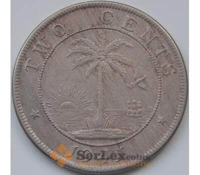 Монета Либерия 2 цента 1941 КМ2а VF арт. 7507