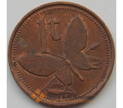 Монета Папуа- Новая Гвинея 1 тойя 1975-2004 КМ1 VF арт. 7520