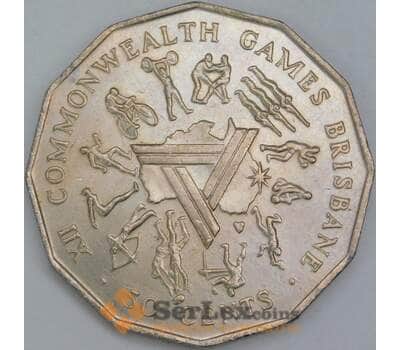Австралия 50 центов 1982 КМ74 UNC Игры Содружества арт. 56740