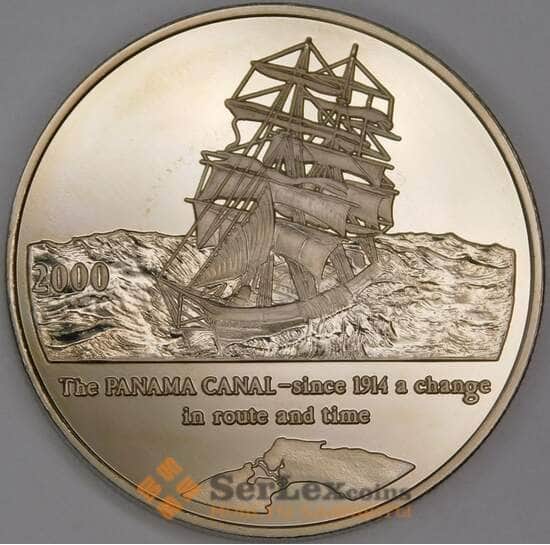 Республика Конго 5 франков 2000 КМ24 Proof Панамский канал арт. 55104