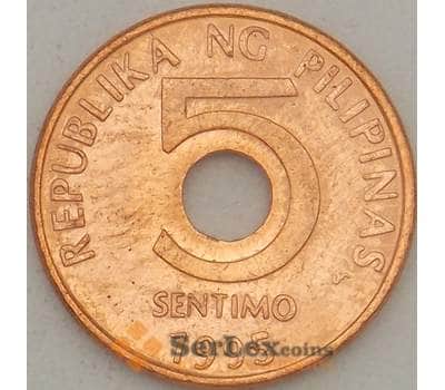 Монета Филиппины 5 сентимо 1995 КМ268  арт. 18208