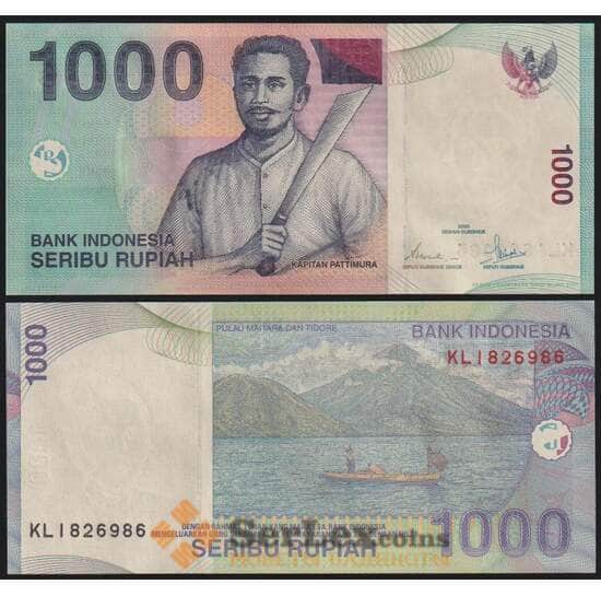 Индонезия банкнота 1000 рупий 2000 (2007) Р141h UNC арт. 48813