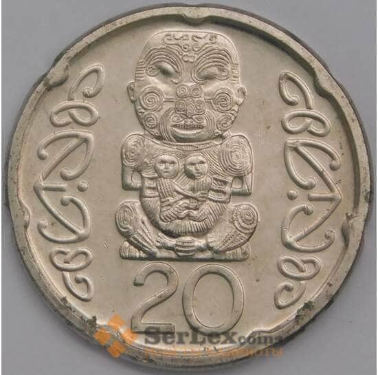 Новая Зеландия монета 20 центов 2008 КМ118a AU арт. 42971