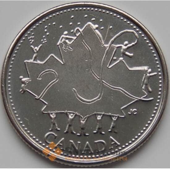 Канада 25 центов 2002 КМ451 UNC День Канады арт. 7360